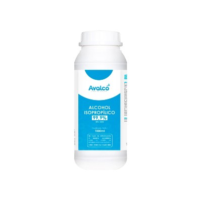 Alcohol isopropilico 1 Lt 99,9% pureza Avalco