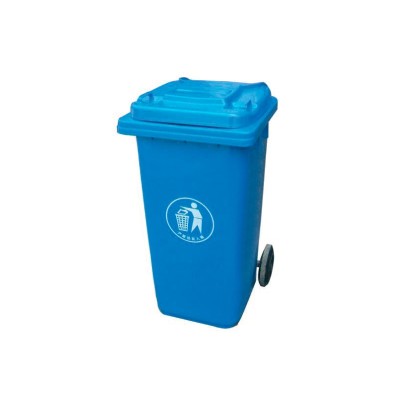 Contenedor de basura azul 120L Glanz