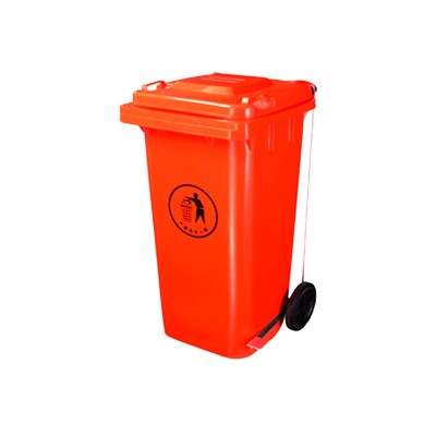 Contenedor de basura rojo 240L