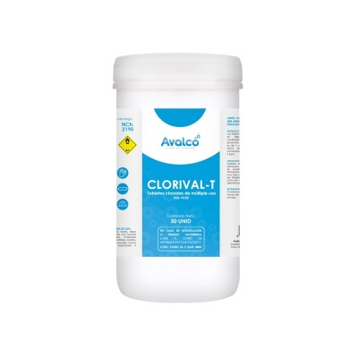 Tabletas Cloradas de Múltiple Uso Clorival-T 50 UNID