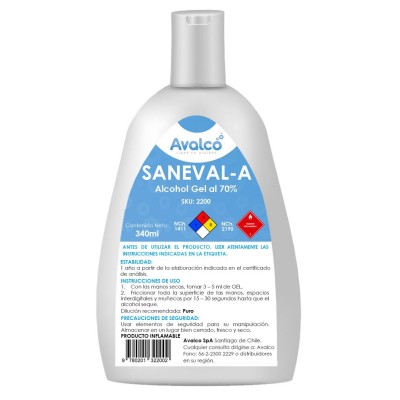 Alcohol gel  Saneval-A  350ml