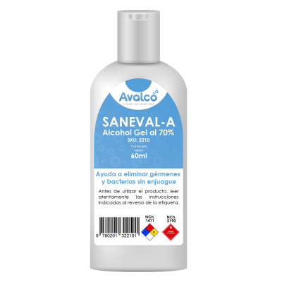 Alcohol Gel Saneval-A 60 ml
