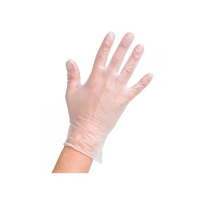Guantes de Vinilo Talla L Caja de 100 Unid