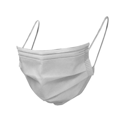 Mascarilla 3 Pliegues Blanca Caja 50 unidades