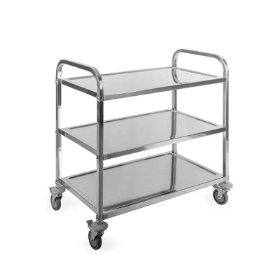 ? Carro Multiuso 3 Bandejas Aluminio | Transporte práctico y resistente ✨