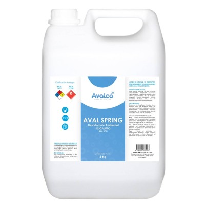 ? Aval Spring 5 L Desodorante Ambiental – Aroma Eucalipto fresco y profesional ✨