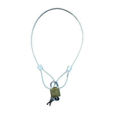 Piola de Seguridad 80 cm con Candado 4x3 cm