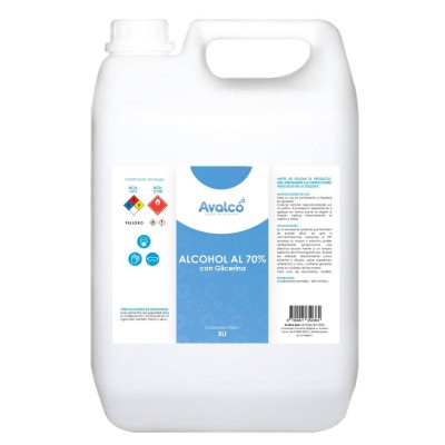 Alcohol Al 70° con Glicerina 5L